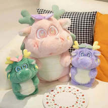 28/35cm Cartoon Cute Dragon Mascot Plush Toy Colorful Dragon Pillow Gift Giving  - £4.66 GBP+
