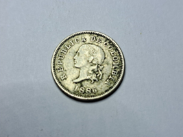 Colombia  1886  5 Centavos  KM199 CIR. Coin # 21 - $9.89