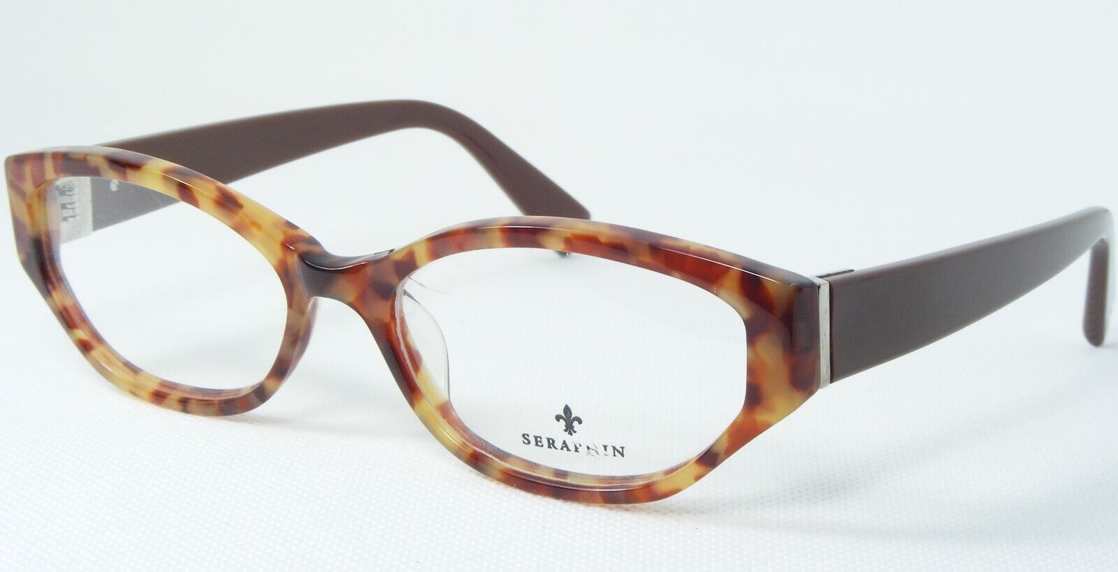 Seraphin Von Ogi RIVERSIDE 8693 Orange Bernstein / Braune Brille 55 16 1... - $195.64