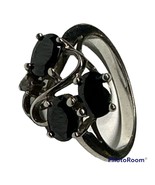 Vintage  Sterling silver 925 ring black agate size 6.25 - $954.75 MXN