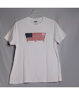 Levi&#39;s Shirt Men&#39;s XLarge White Patriotic Tee Short Sleeve Raised Americ... - $429.69 MXN