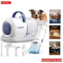 All-in-One Pet Grooming Vacuum with Clippers, Brush &amp; Nail Grinder - 59dB - $180.13