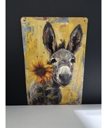 Donkey with Sunflower-Metal Wall Art - $323.62 MXN