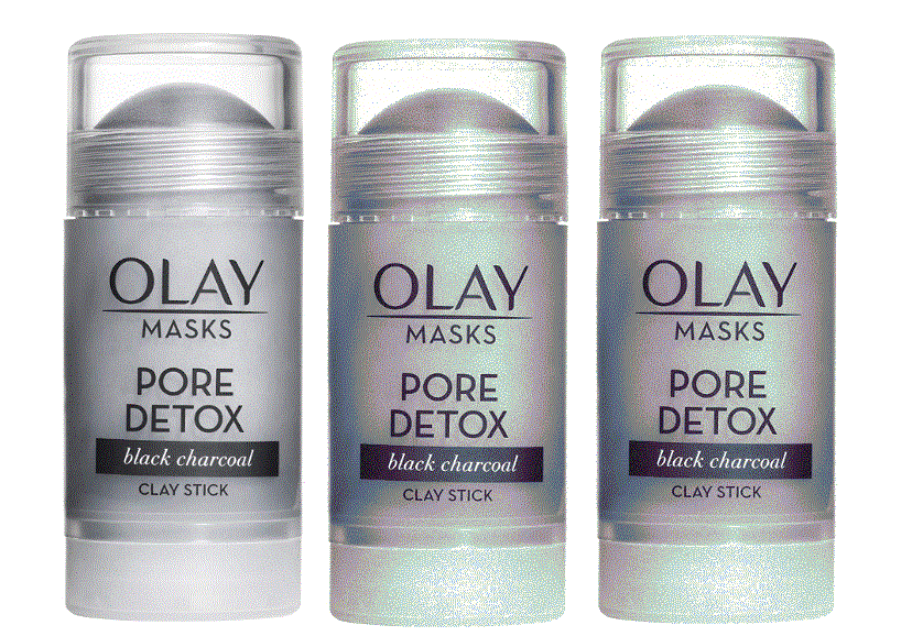 3x Olay Masks Pore Detox Black Charcoal Clay Face Mask Stick NEW 1.7 oz each - $19.99