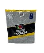 Vintage Fruit of The Loom 1998 Men&#39;s Grey Pocket-T Golden Blend Large 42... - $463.17 MXN