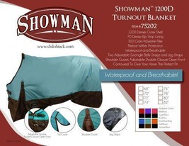 The Waterproof and Breathable Showman™ 1200 Denier Turnout Blanket - £87.92 GBP