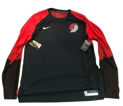New NWT Portland Trail Blazers Nike Dry Long Sleeve Size XXLT Shooting Shirt  - £51.39 GBP