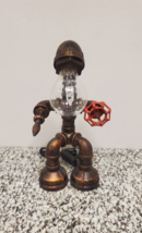Iron Art Table Lamp - Water Pipe Robot Lamp - Preowned! - $72.55