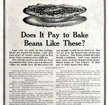 Van Camp&#39;s Pork And Beans 1911 Advertisement National Dish Print Ad DWCC17 - £25.62 GBP