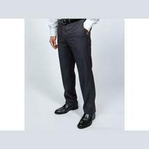 Mens DKNY 100% Wool Two Button Notch Lapel Slim fit Shark Texture 1364 Dark Gray image 9