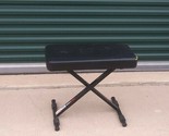 USED BLACK LEATHER  FOLDING  PROLINE WORKOUT BENCH - £29.06 GBP