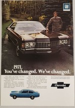 1971 Print Ad Chevrolet Caprice &amp; Chevy Vega Cars General Motors - £9.18 GBP