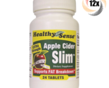 12x Bottles Healthy Sense Apple Cider Slim Dietary Tablets | 24 Per Bottle - £18.64 GBP