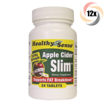 12x Bottles Healthy Sense Apple Cider Slim Dietary Tablets | 24 Per Bottle - £18.86 GBP