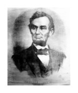 Portrait of Abraham Lincoln From Currier &amp; Ives 19th Century Poster Prin... - €53,72 EUR