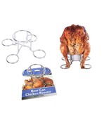 Beer Can Chicken Roaster Rack – Ideal BBQ &amp; Oven Holder for Juicy Flavor... - £7.82 GBP