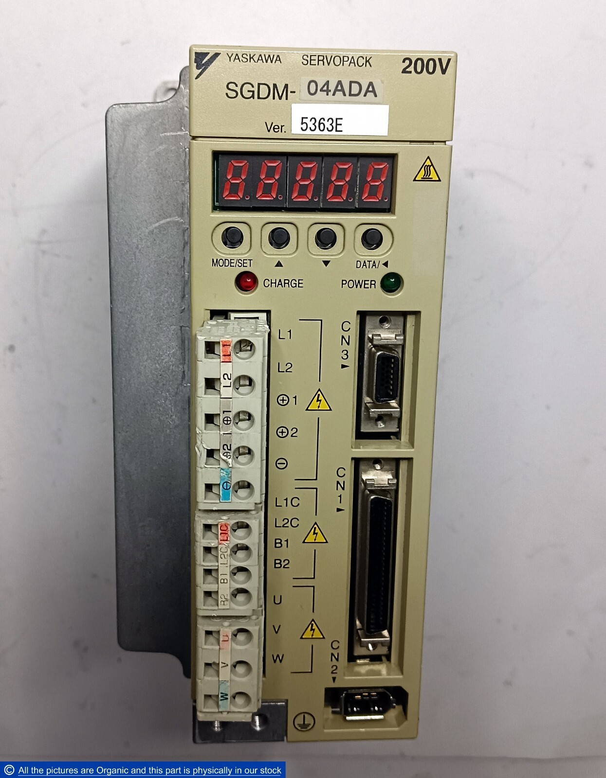 Yaskawa SGDM-04ADA AC Servo Drive Ver 5363E Sigma II Series 0.40kW 200-2... - $99.00