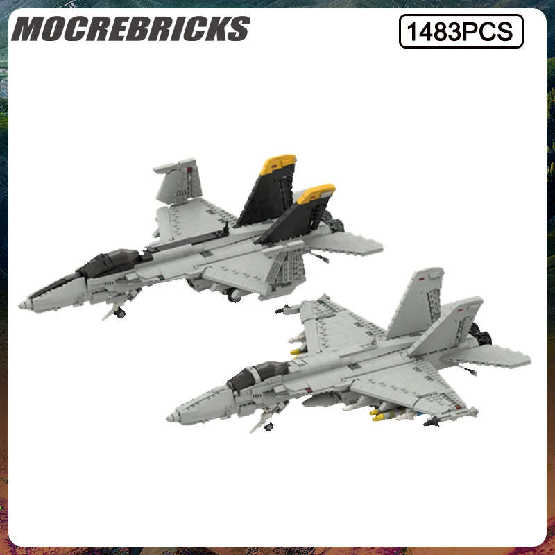 Military Series US Boeing F/A-18F Super Bomber Building Block Model Kit MOC DIY - £189.43 GBP+