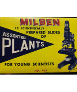 Milben Prepared Slides - ASSORTED PLANTS No. 702 Vintage 12 slides - $17.29 CAD