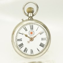 Original ROSKOPF Red Cross Pocket Watch Men&#39;s Watch Watches No Spindle C... - £170.87 GBP
