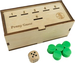  Game Fun Board Game Works with Pennies Get Rid of Coins to Win Coin Game W - £29.40 GBP