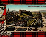 Clan Macgregor Tartan Edinburgh Castle Scotland UNP Unused DB Postcard L9 - $6.88