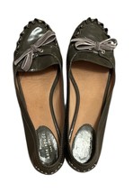 Kate Spade Ballet  Velvet Bow Patent Leather Olive Green Gray  Women&#39;s S... - $844.21 MXN
