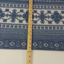 Pebble Court Men's White & Blue 3/4 Sleeve Pullover Sweatshirt Size Medium image 14