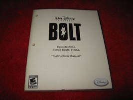Bolt : Playstation 3 PS3 Video Game Instruction Booklet - £1.57 GBP