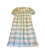 Brownstone Studio Dress Small Women’s Blue Plaid Vintage Housecoat Robe ... - £25.57 GBP