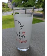 DISNEY BEAUTY AND THE BEAST DRINKING TOM COLLINS GLASS TUMBLER 6 inches ... - £9.35 GBP