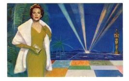 TWA Zamparelli Postcard HOLLYWOOD Trans World Airlines - $14.83