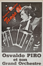 Osvaldo Piro - Originale Poster Concerto - Festival Europeo Tango - Rare... - $170.13