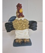 Rooster Chef Rustic Cookbook Or Chalkboard Holder Display 11.5&quot;×8 - $372.10 MXN