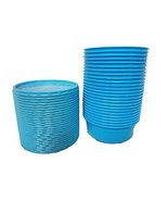 12oz Blue Plastic Cups and Lids - £13.21 GBP+