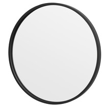 Round Mirror 18Inch Circle Wall Mirror With Metal Frame Vanity Entryway ... - $52.99