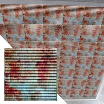 Dundee Deco Rusty Corrugated Old Tin Roof Lay in, PVC 3D Decorative Ceiling Pane - $19.59+