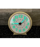 Vintage 1980s WESTCLOX Wind-Up Alarm Clock Glow in the Dark Made in USA!... - $14.50