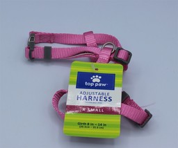 Top Paw - Adjustable Dog Harness - XSmall - 8-14 IN - Pink - £7.60 GBP