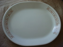 Corelle Ginger Summer Impressions 12.25&quot; Oval Serving Platter Vguc Free Usa Ship - £14.61 GBP