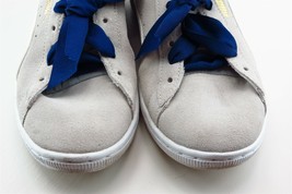 PUMA Women Sz 8 M Gray Lace Up Fashion Sneakers Leather Shoe - £15.82 GBP