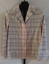 NWT Company Ellen Tracy Pink Lavender Purple Plaid Jacket Size S - $39.59