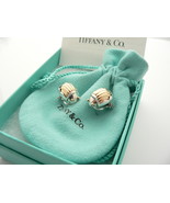 Tiffany &amp; Co Scarab Earrings Silver 18K Gold Bug Beetle Love Gift Pouch ... - £1,435.44 GBP