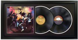Kiss &quot;Alive!&quot; Double Vinyl Records &amp; Cover Professionally Framed Wall Display - £215.94 GBP