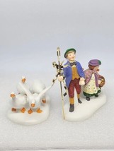 Dept 56 Twelve Days of Dickens&#39; Village VI SIX GEESE A LAYING 58382 Vintage 1999 - £28.38 GBP