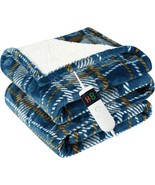 Heated Blanket Electric Throw,Heating Blanket with 8 Hour Auto Off (Blue,50x60") - $29.69
