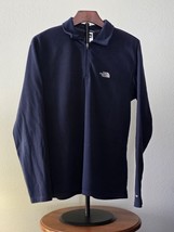 The North Face Men&#39;s Leo 1/4 Zip Sweater Fleece Jacket Blue Heather Medium - $14.03