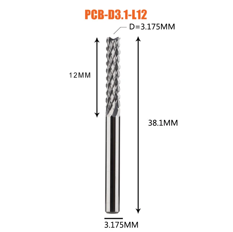 Solid Carbide Corn End mill Milling Cutter Bits D0.8, 1.0, 1.6, 1.8, 2.4, 3.1 PC - £127.87 GBP