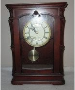 Bulova Clock Wall Mount Analog Wooden Chiming Clock - $160.44