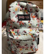Jansport Disney Superbreak Collaboration Backpack Flower Mickey Minnie 2017 - $31.45